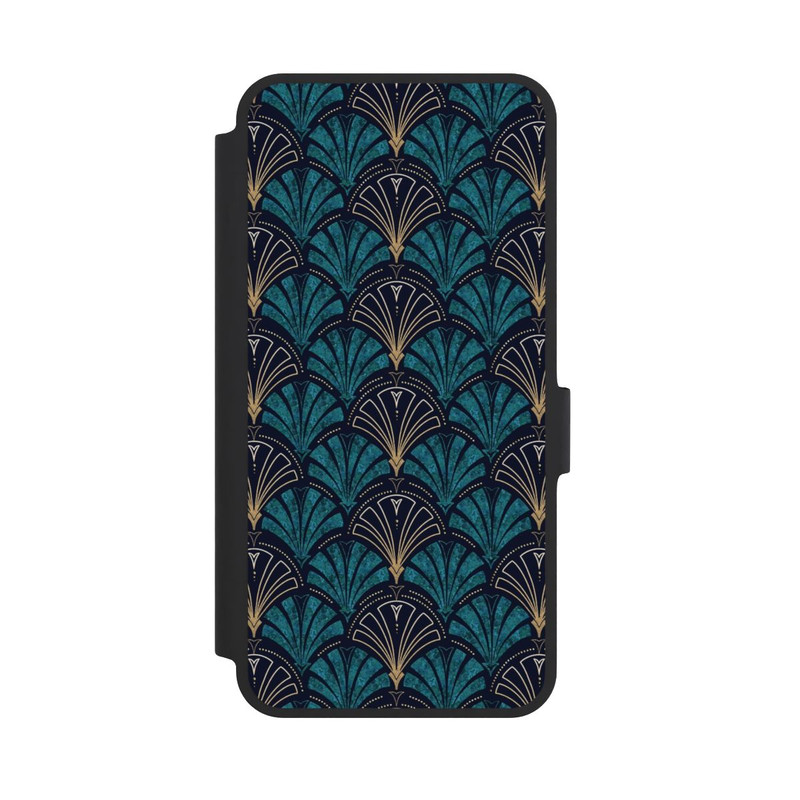 Galaxy A36 5G NIVOflip Art Deco Teal Gold Seamless