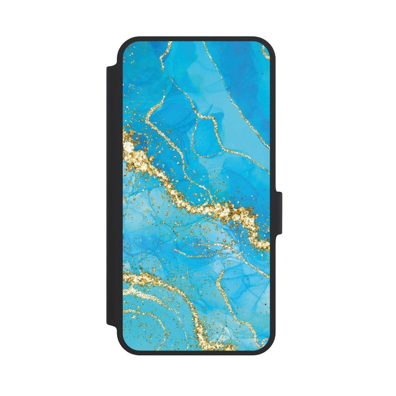 Galaxy A36 5G NIVOflip Türkis-goldene Tapete