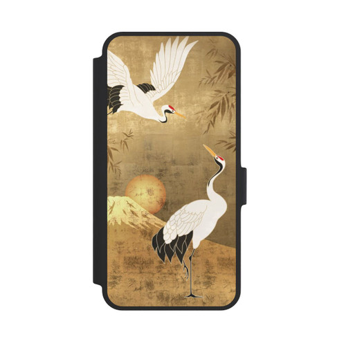 Samsung Galaxy A36 5G NIVOflip Cranes Gold Japan 1