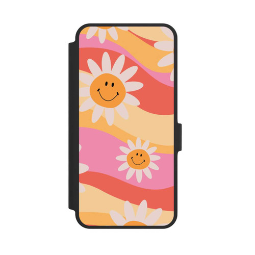 Samsung Galaxy A36 5G NIVOflip Retro Smiles Orange Colorful