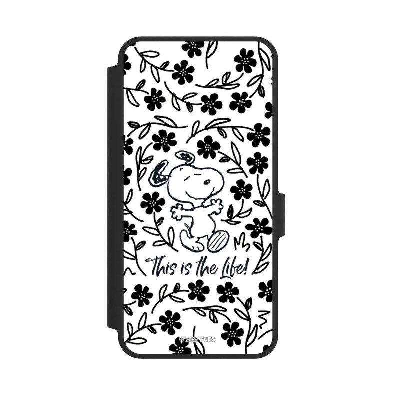 Galaxy A36 5G NIVOflip Snoopy schwarz und weiß This Is The Life