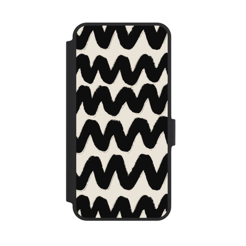 Samsung Galaxy A36 5G NIVOflip Vagues Noires Pattern