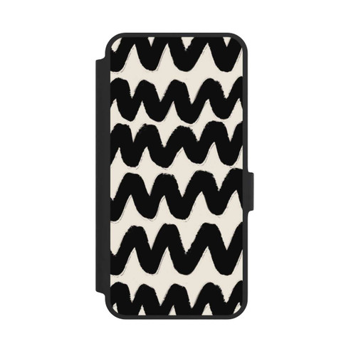 Samsung Galaxy A36 5G NIVOflip Vagues Noires Pattern