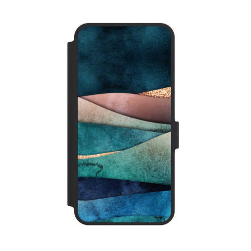 Samsung Galaxy A36 5G NIVOflip Blau-Goldene Wellen