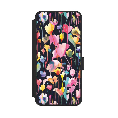 Samsung Galaxy A36 5G NIVOflip Wildblumen schwarz