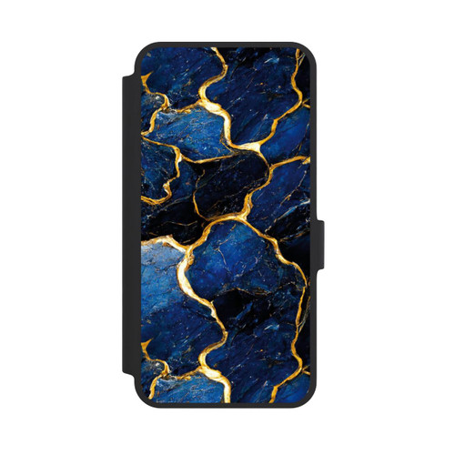 Samsung Galaxy A36 5G NIVOflip Blaue Marmor Gold Druck
