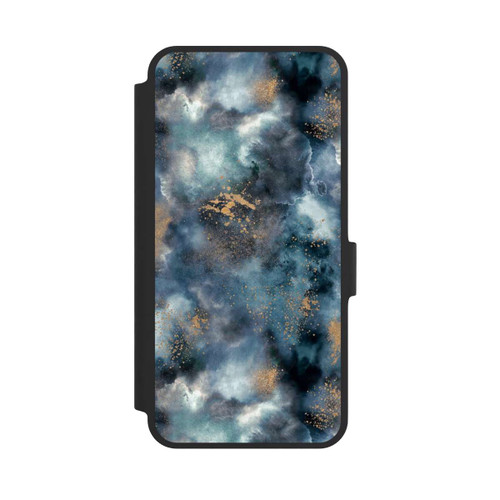 Samsung Galaxy A36 5G NIVOflip Smoky Marble Watercolor Navy