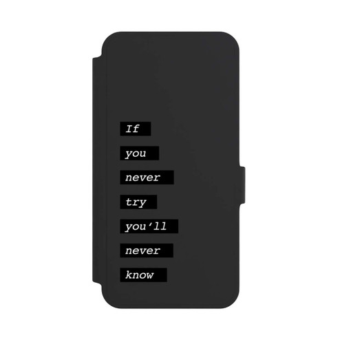 Samsung Galaxy A36 5G NIVOflip If You Try Black Transparent
