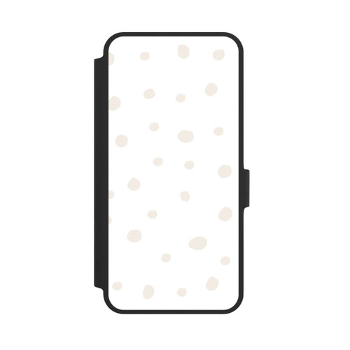 Samsung Galaxy A36 5G NIVOflip Punktmuster Weiß Braun