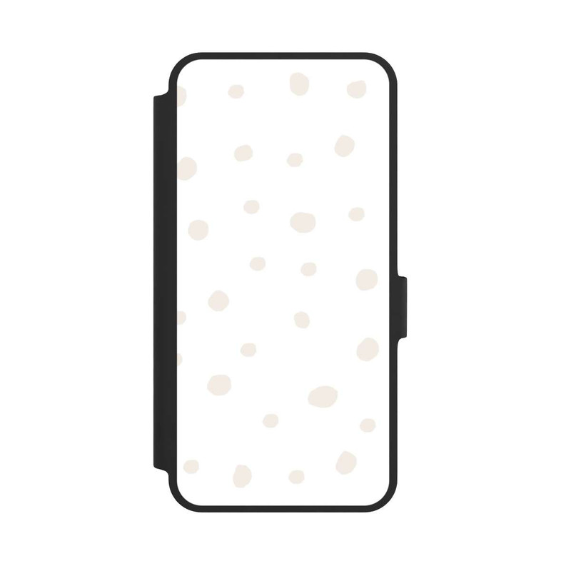 Galaxy A36 5G NIVOflip Punktmuster Weiß Braun