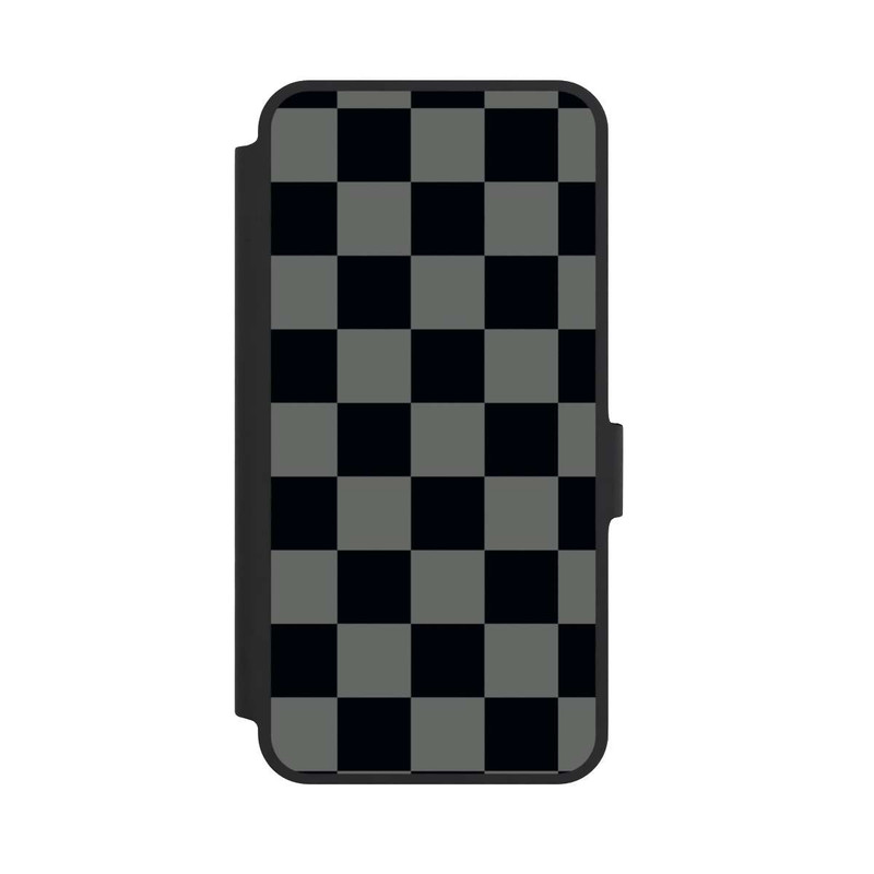 Galaxy A36 5G NIVOflip Checked Pattern Black Grey