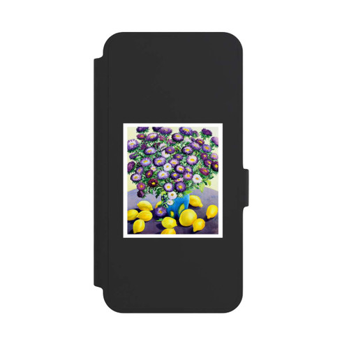 Samsung Galaxy A36 5G NIVOflip Purple Asters and Lemons by Christopher Ryland