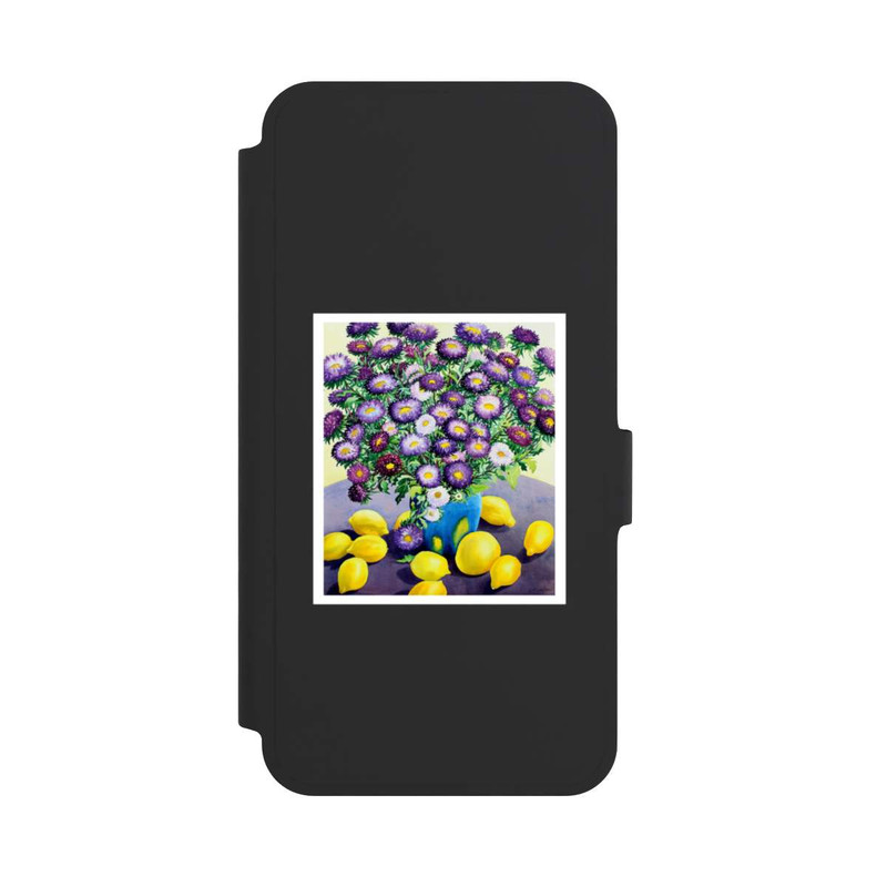 Galaxy A36 5G NIVOflip Purple Asters and Lemons by Christopher Ryland