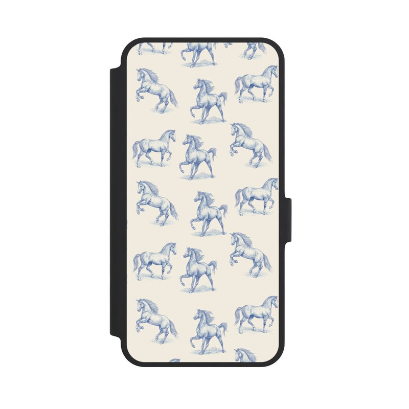 Galaxy A36 5G NIVOflip Horses Pattern Toile de Jouy mit KI