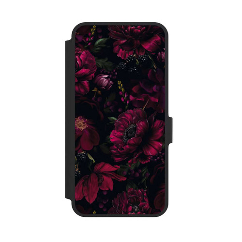 Samsung Galaxy A36 5G NIVOflip Dunkle Rote Blumen Liebe