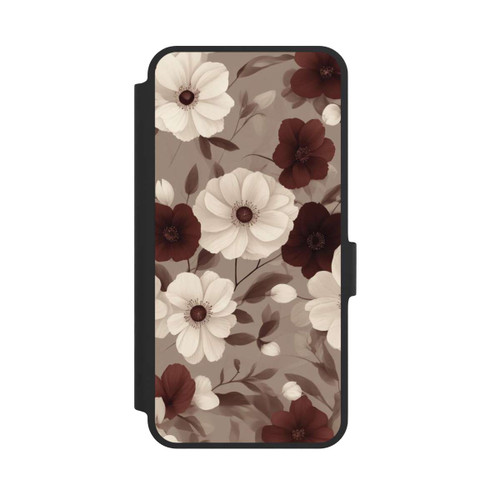 Samsung Galaxy A36 5G NIVOflip Negative Flower Bordeaux White with AI