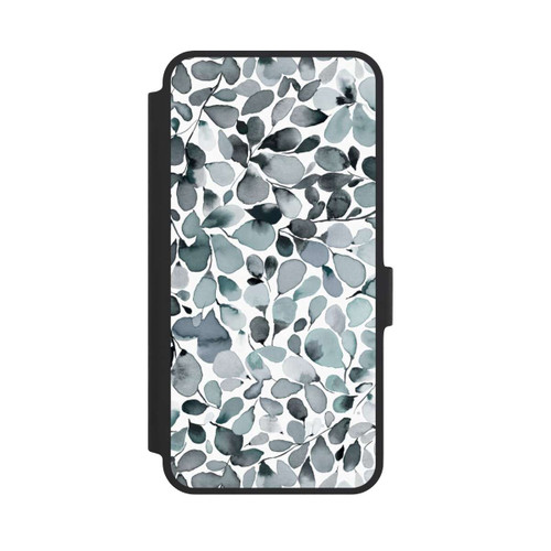 Samsung Galaxy A36 5G NIVOflip Eucalyptus Watercolor Leaves Grey
