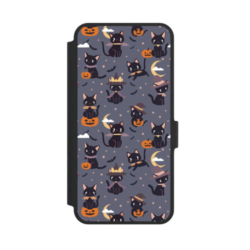Samsung Galaxy A36 5G NIVOflip Cute Halloween Witch Cats and Pumpkins
