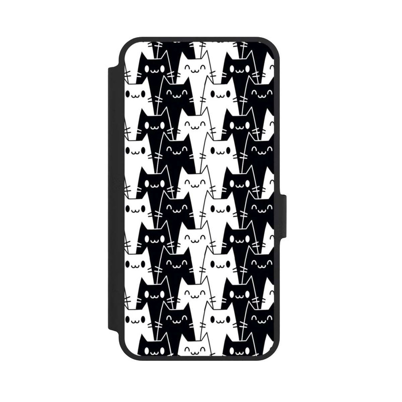 Galaxy A36 5G NIVOflip Cat Wallpaper Black White