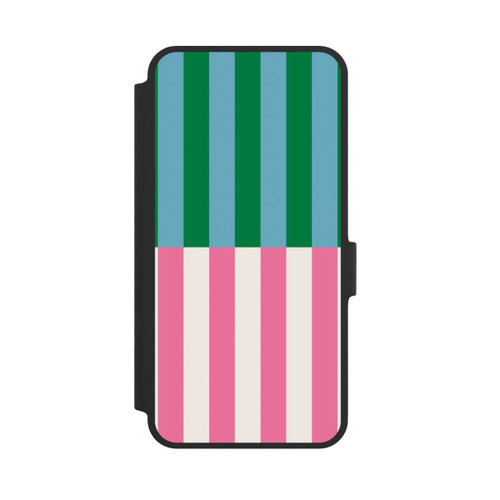 Samsung Galaxy A36 5G NIVOflip Motif Rayé Vert Rose