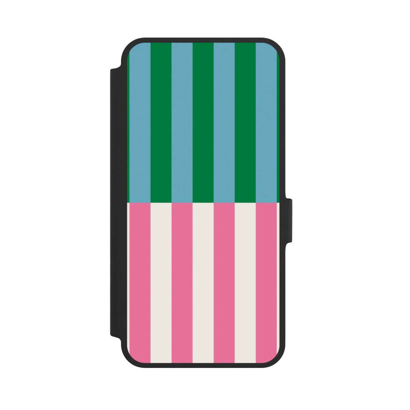 Galaxy A36 5G NIVOflip Motif Rayé Vert Rose