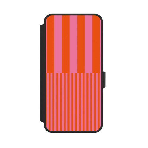 Samsung Galaxy A36 5G NIVOflip Striped Pattern Pink Red