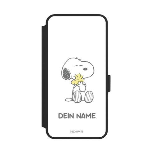 Samsung Galaxy A36 5G NIVOflip Snoopy And Woodstock Cuddling Personalisierbar