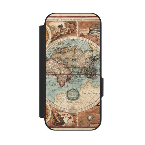 Google Pixel 9a NIVOflip Vintage Weltkarte