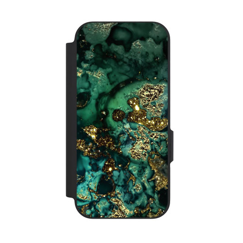 Google Pixel 9a NIVOflip Cyan Glitzer Marmorlook