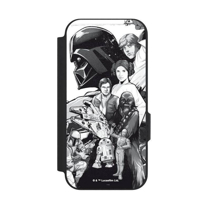 Pixel 9a NIVOflip StarWars Charaktere - Schwarz-Weiß