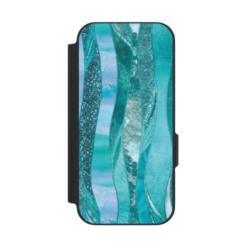 Google Pixel 9a NIVOflip Blue Glamour Glitter Look