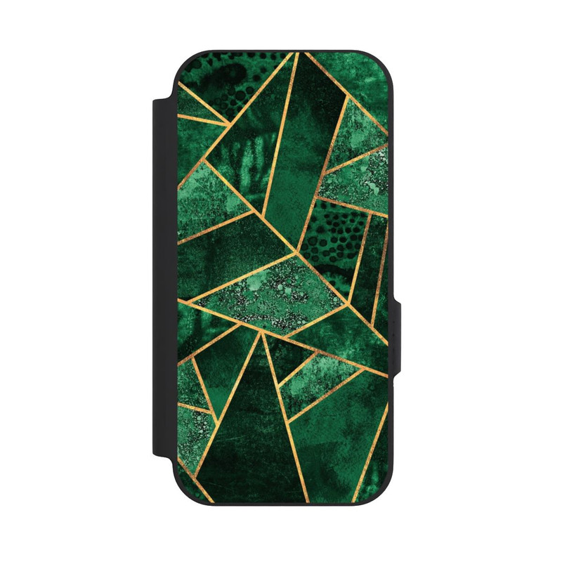 Pixel 9a NIVOflip Tief Smaragdgrün Golddruck