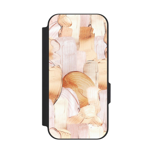 Google Pixel 9a NIVOflip White/Gold Brush Pattern