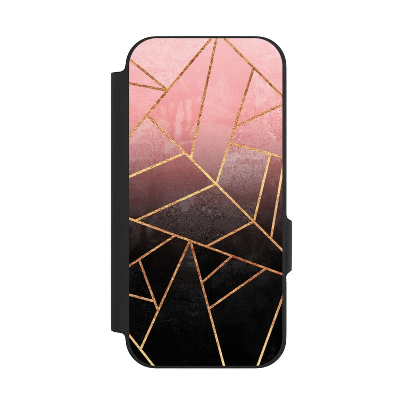 Pixel 9a NIVOflip Pinker und Schwarzer Stein Gold Druck