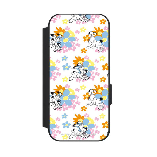 Google Pixel 9a NIVOflip Idéfix sur fleurs colorées