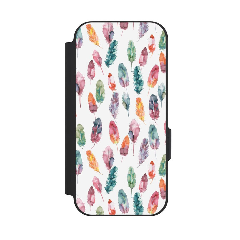 Pixel 9a NIVOflip Boho Watercolor Feathers
