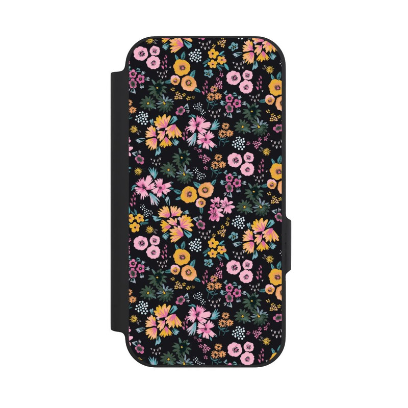 Pixel 9a NIVOflip Petites Fleurs colorées Noir 2