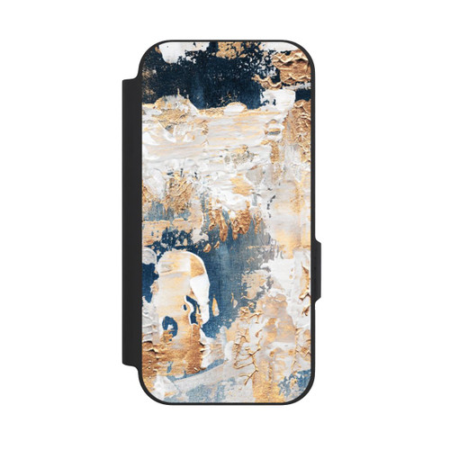 Google Pixel 9a NIVOflip Abstraktion Blau und Gold