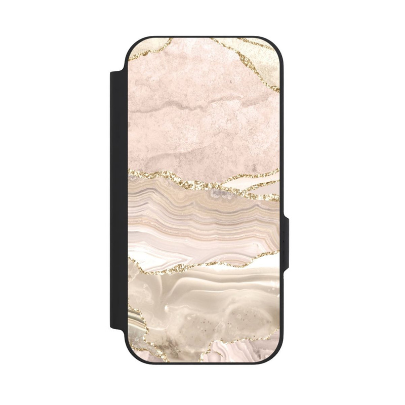Pixel 9a NIVOflip Marmor rosa-goldene Streifen