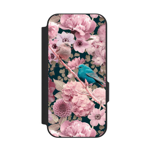 Google Pixel 9a NIVOflip Spatzen im rosa Blumenmuster