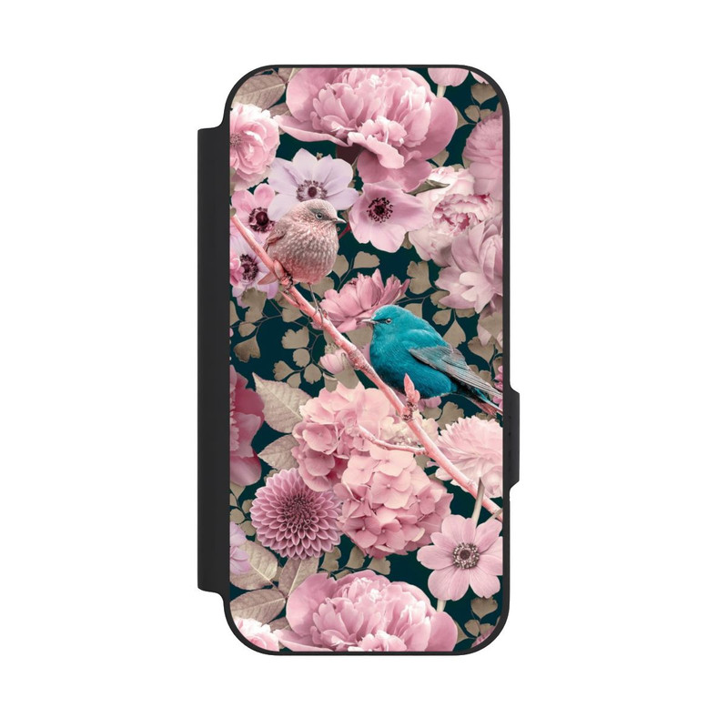 Pixel 9a NIVOflip Spatzen im rosa Blumenmuster