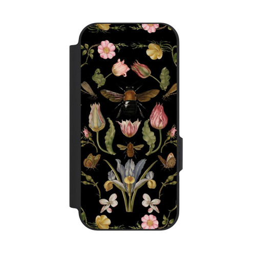 Google Pixel 9a NIVOflip Wildblumen und Biene Schwarz