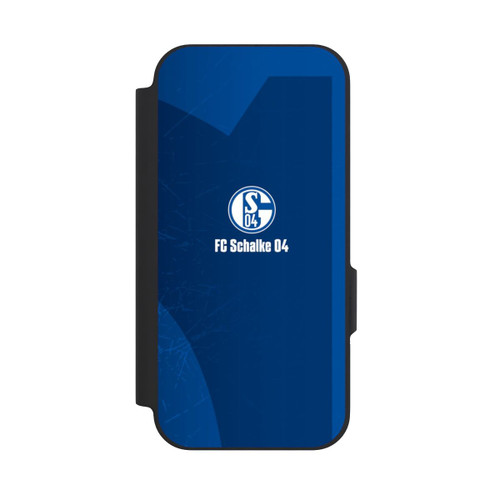 Google Pixel 9a NIVOflip Schalke 04 Blauer Hintergrund Mit Logo