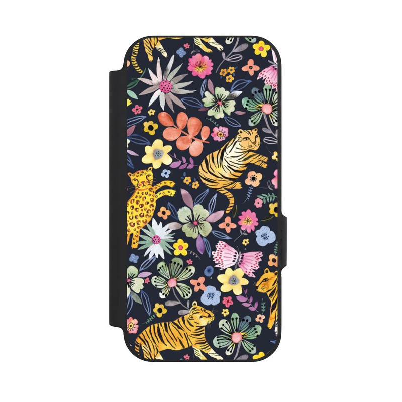 Pixel 9a NIVOflip Spring Tigers Flowers Black