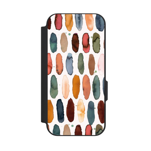 Google Pixel 9a NIVOflip Aquarellstriche aus mineralischem Terrakotta