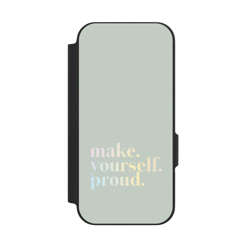 Pixel 9a NIVOflip Make Yourself Proud Quote-Mint and Gradient