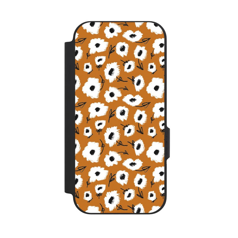 Pixel 9a NIVOflip Pattern Fleurs Ocres