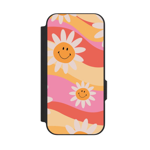 Google Pixel 9a NIVOflip Retro Smiles Orange Colorful