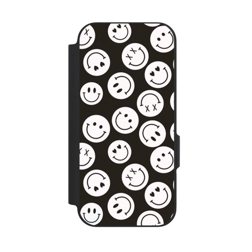 Google Pixel 9a NIVOflip Smiles Emotes Pattern Black And White