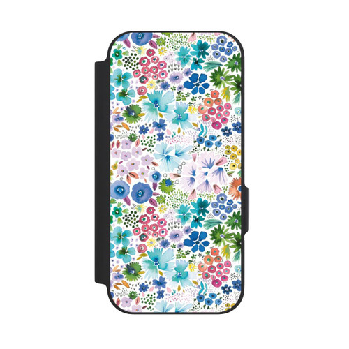 Google Pixel 9a NIVOflip Kunstvolle kleine Frühlingsblumen blau